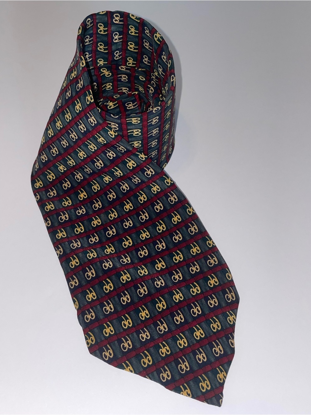 Vintage J. Garcia Birdland Silk Tie Collection 14 Loops Pattern Navy Red